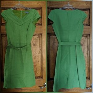 Classiques Entier Green Belted Sheath